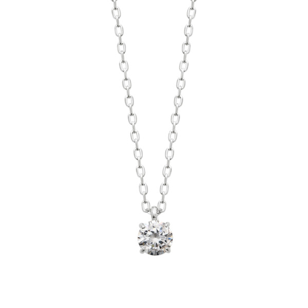 Collier argent 925 rhodié oxyde(s) de zirconium 