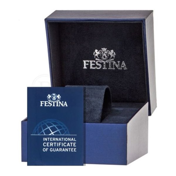 Montre homme festina cadran bleu simili cuir bleu F20007/3