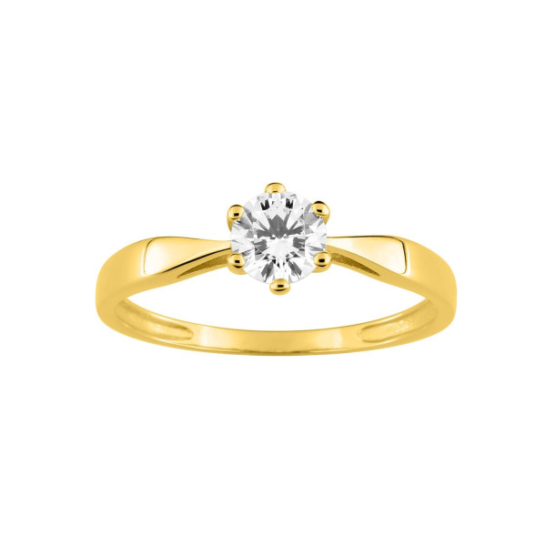 Bague oxyde(s) de zirconium Or Jaune 375