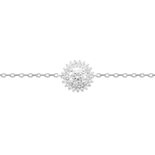 Bracelet argent 925 rhodié oxyde(s) de zirconium