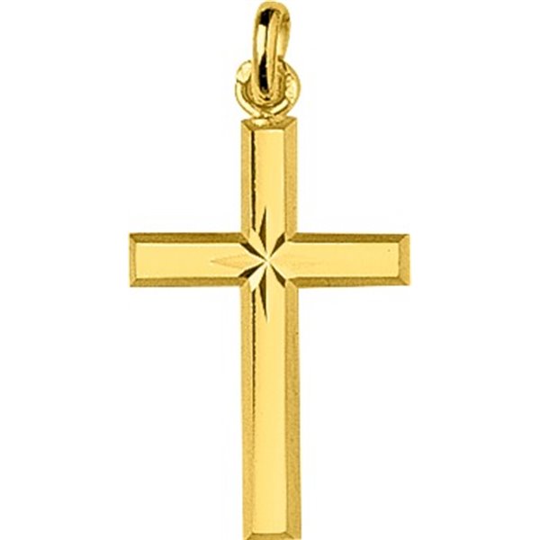 Pendentif croix Or Jaune 750