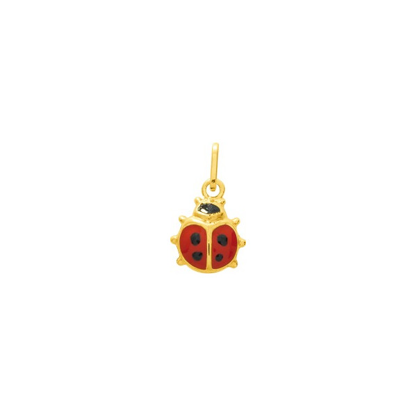 PENDENTIF OR JAUNE 750-000 COCCINELLE