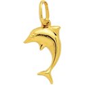 Pendentif dauphin laqué Or Jaune 750