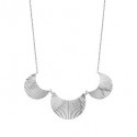 Collier argent demi lune