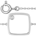 Bracelet diamant 0.01ct Or Blanc 750