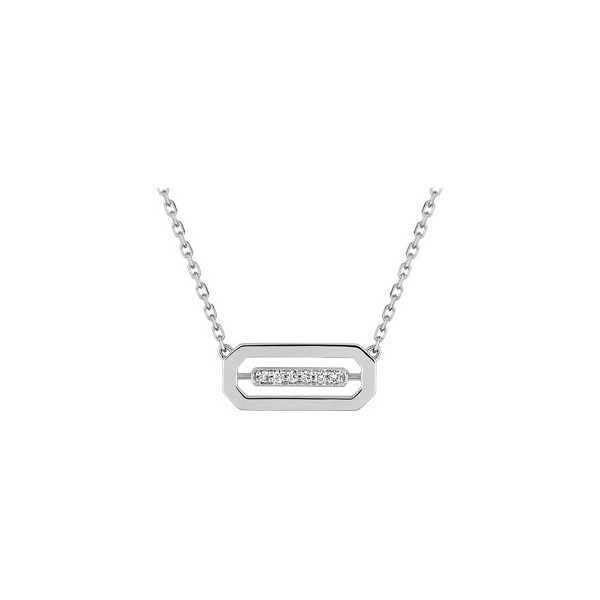 COLLIER OR GRIS DIAMANTS 0-03CT 750-000