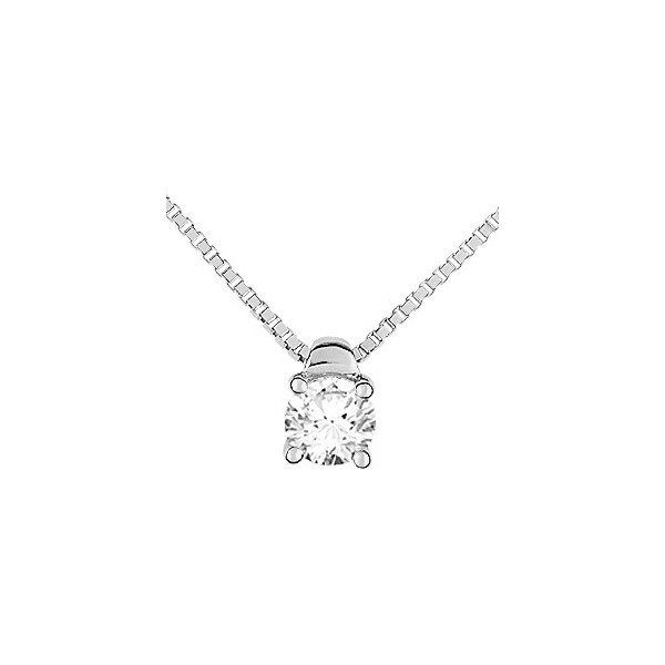 COLLIER OR BLANC DIAMANT 0-25 CT