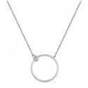 Collier diamant 0.005 Or Blanc 750