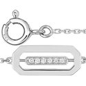 Bracelet diamant 0.03ct Or Blanc 750