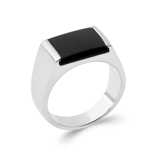 CHEVALIERA ARGENT ONYX