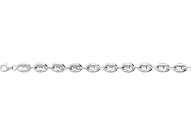 Bracelet grains de café argent