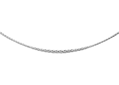 Collier palmier chute argent 42cm