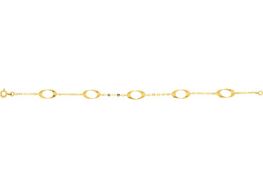 Bracelet Or Jaune 375 18cm