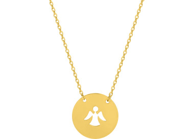 Collier motif ange Or Jaune 375 40cm