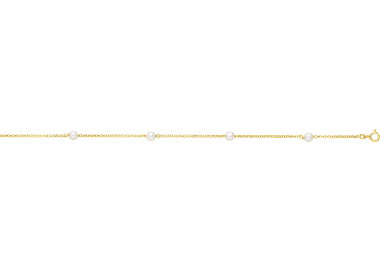 Bracelet perle de culture d'eau douce Or Jaune 375