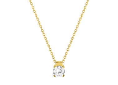 Collier 42cm oxyde(s) de zirconium Or Jaune 375