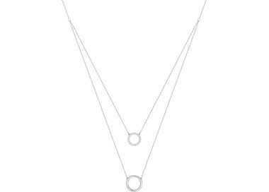 Collier oxyde(s) de zirconium Or Blanc 375