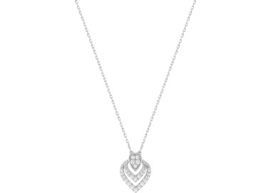 Collier oxyde(s) de zirconium Or Blanc 375