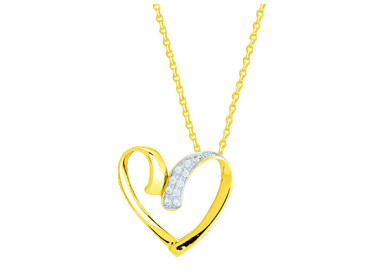 Collier oxyde(s) de zirconium Or Jaune 375 rhodiée 42cm