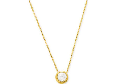 Collier oxyde(s) de zirconium Or Jaune 375 42cm