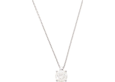 Collier oxyde(s) de zirconium Or Blanc 375 42cm