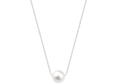 Collier perle de culture d'eau douce Or Blanc 375 42cm