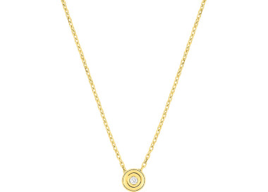 Collier diamant 0.02 Or Jaune 750