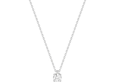 Collier diamant 0.30 Or Blanc 750