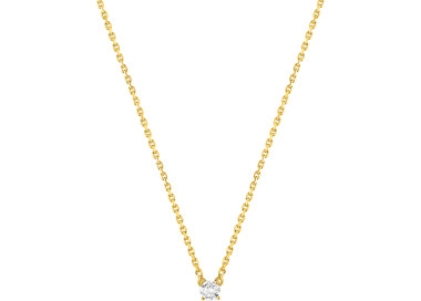 Collier diamant 0.15ct Or Jaune 750