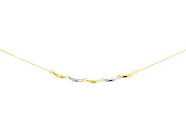 Collier Or Jaune 750 rhodiée 42cm