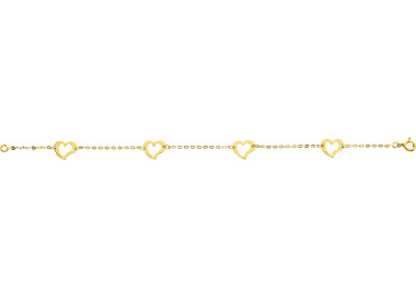 Bracelet Or Jaune 750 18cm