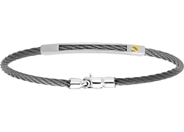 Bracelet vis Or Jaune 750 acier