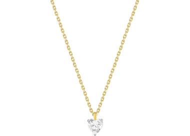 Collier oxyde(s) de zirconium Or Jaune 750