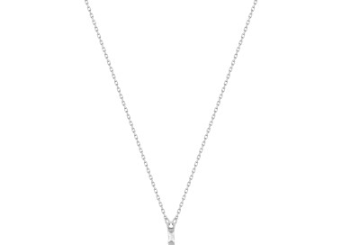 Collier diamant 0.05ct Or Blanc 750