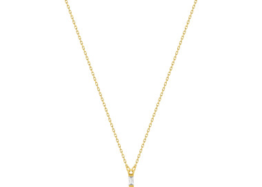 Collier diamant 0.05ct Or Jaune 750