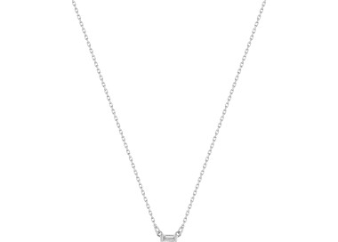 Collier diamant 0.05ct Or Blanc 750