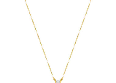 Collier diamant 0.05ct Or Jaune 750