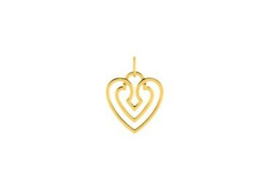 Pendentif coeur Or Jaune 750