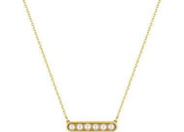 Collier perle de culture d'eau douce Or Jaune 750