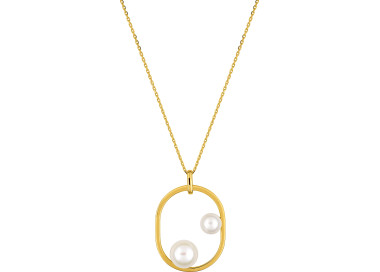 Collier perle de culture d'eau douce Or Jaune 750