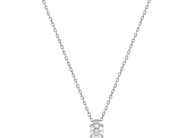 Collier diamant 0.20ct Or Blanc 750