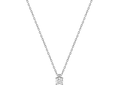 Collier diamant 0.15ct Or Blanc 750