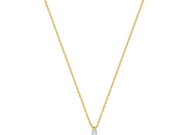 Collier diamant 0.05ct Or Jaune 750