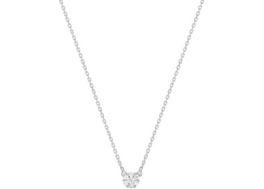 Collier diamant 0.10ct Or Blanc 750 42cm