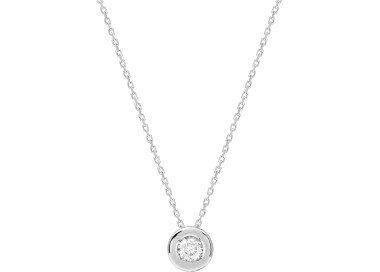 Collier diamant 0.23ct 42cm