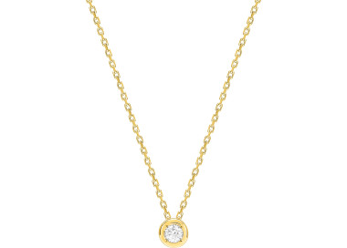 Collier diamant 0.08ct 42cm