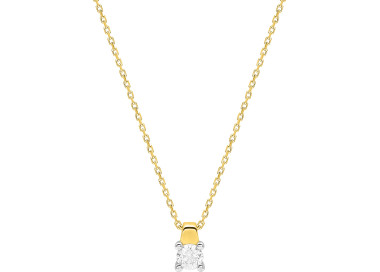 Collier diamant 0.23ct 42cm