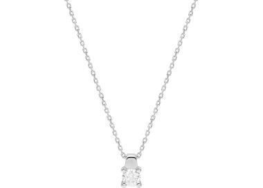 Collier diamant 0.23ct 42cm