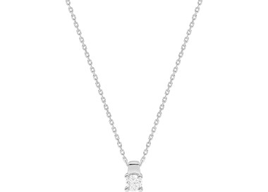 Collier diamant 0.18ct 42cm