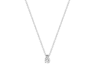 Collier diamant 0.14ct 42cm